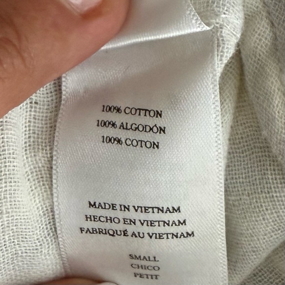 Rails‎ Top Womens Ellis Gray Jaguar Button Up Long Sleeve Cotton Gauze Blouse S - Picture 5 of 9